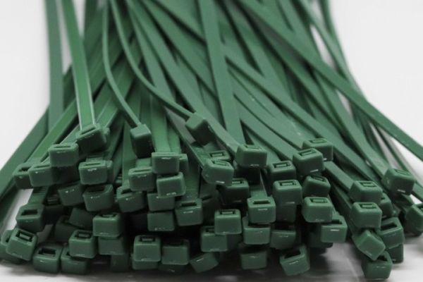 4.8mm x 200mm Dark Green Cable Ties 100pcs